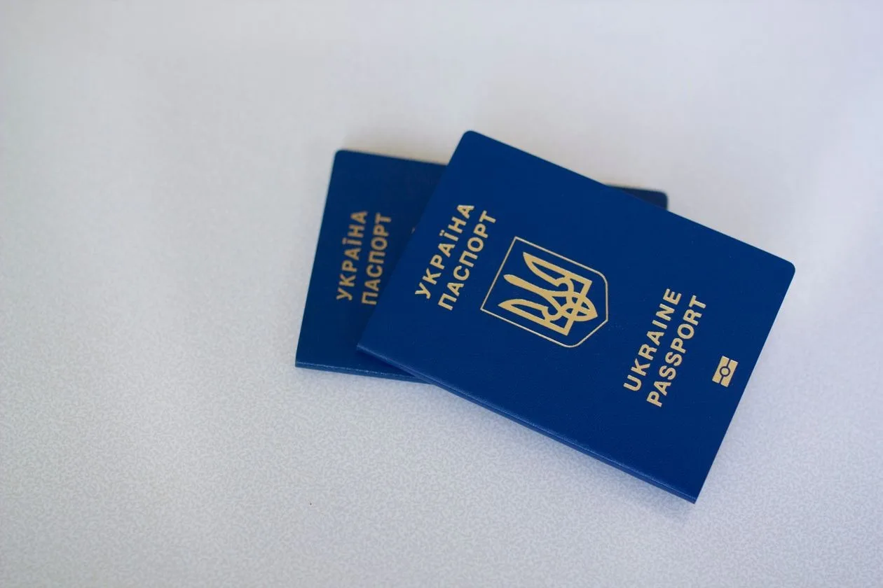Passport and identity document verification closeup
